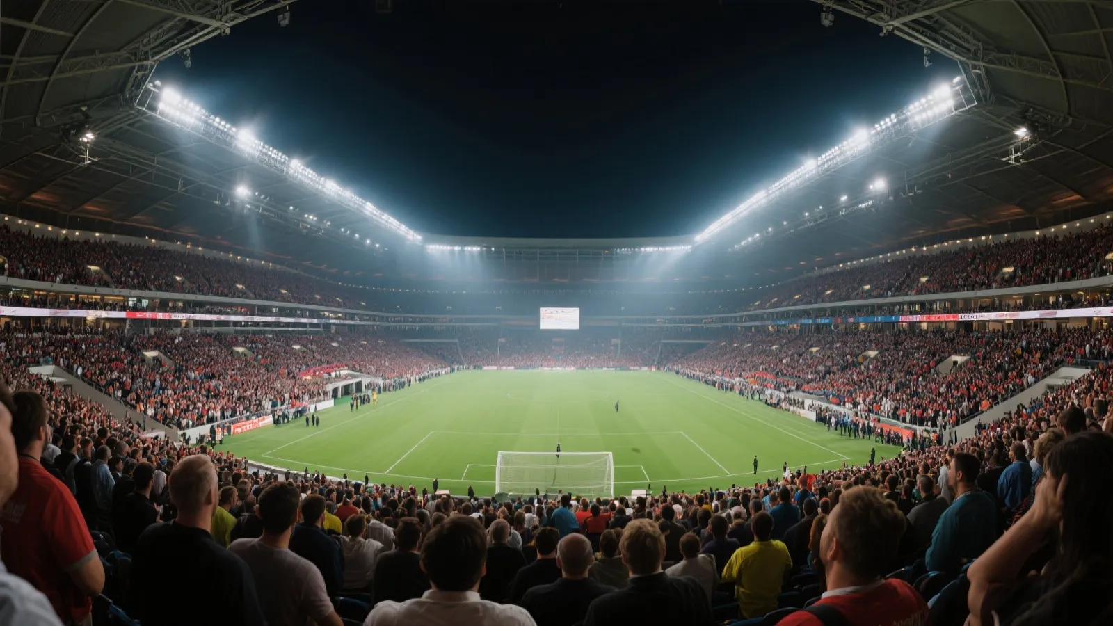 体育场夜景氛围图